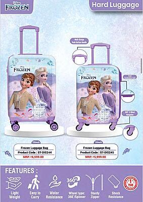 frozen blue luggage trolly frozen blue luggage trolly