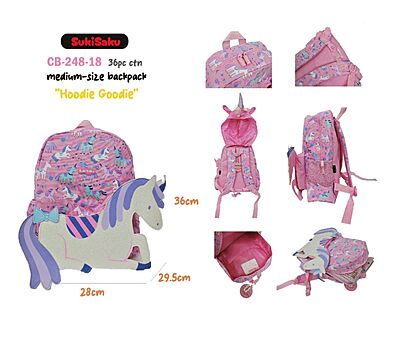 pink unicorn bag with hoodie pink unicorn bag with hoodie